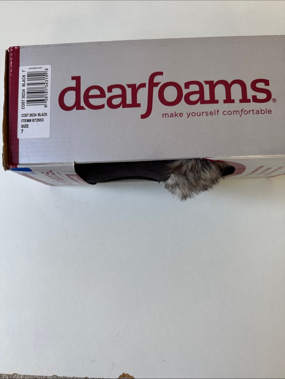 Dearfoams black women high density memory foam slippers Size 7 - Picture 4 of 6